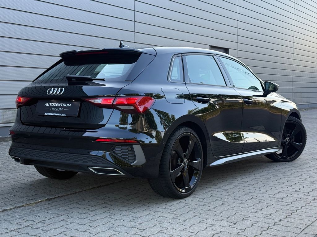 Audi A3 2023 г. Чёрный, пробег 50118 км
