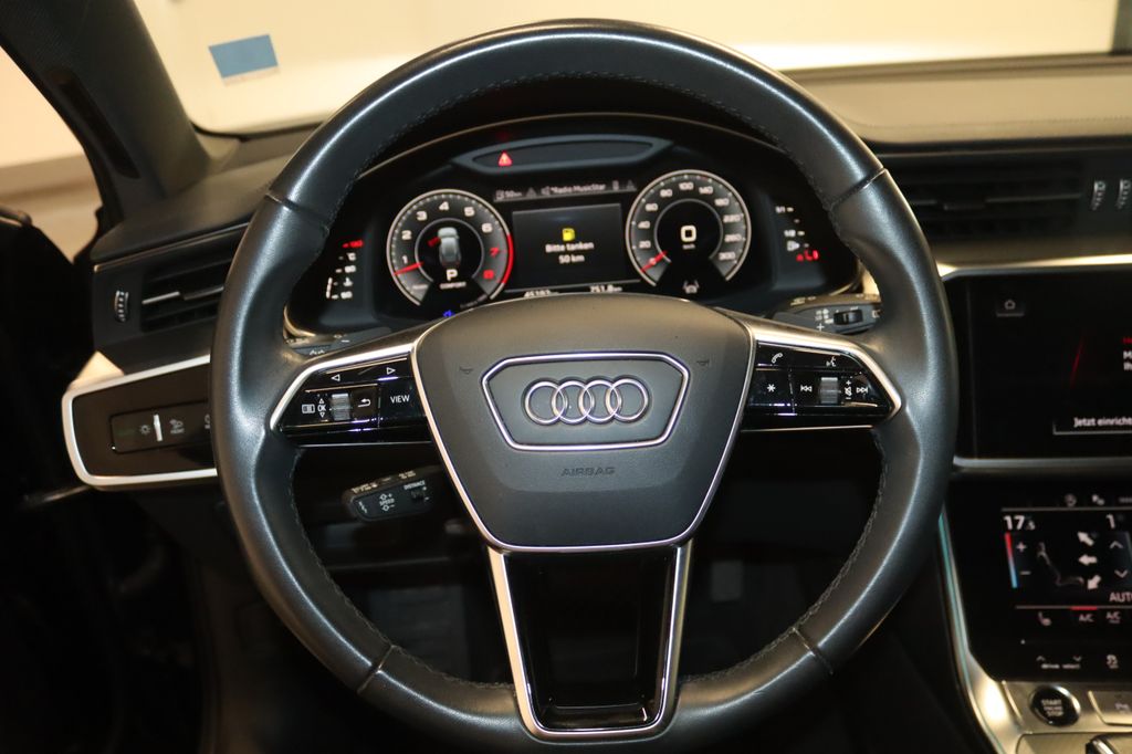 Audi A6 2023 г. Чёрный, пробег 45100 км