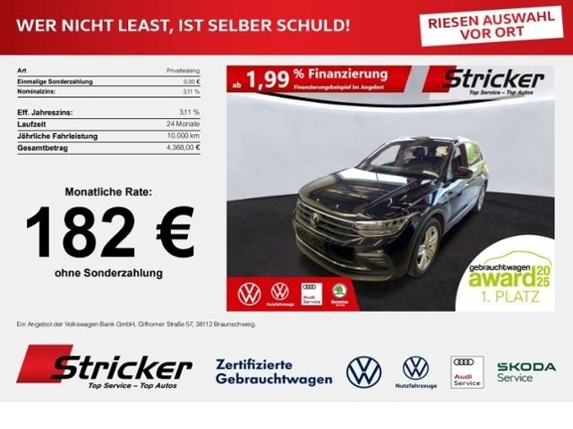 Volkswagen Tiguan 2022 г. Чёрный, пробег 47908 км