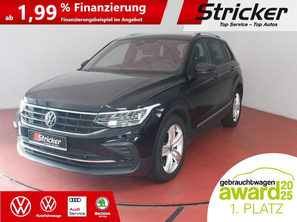 Volkswagen Tiguan 2022 г. Чёрный, пробег 47908 км