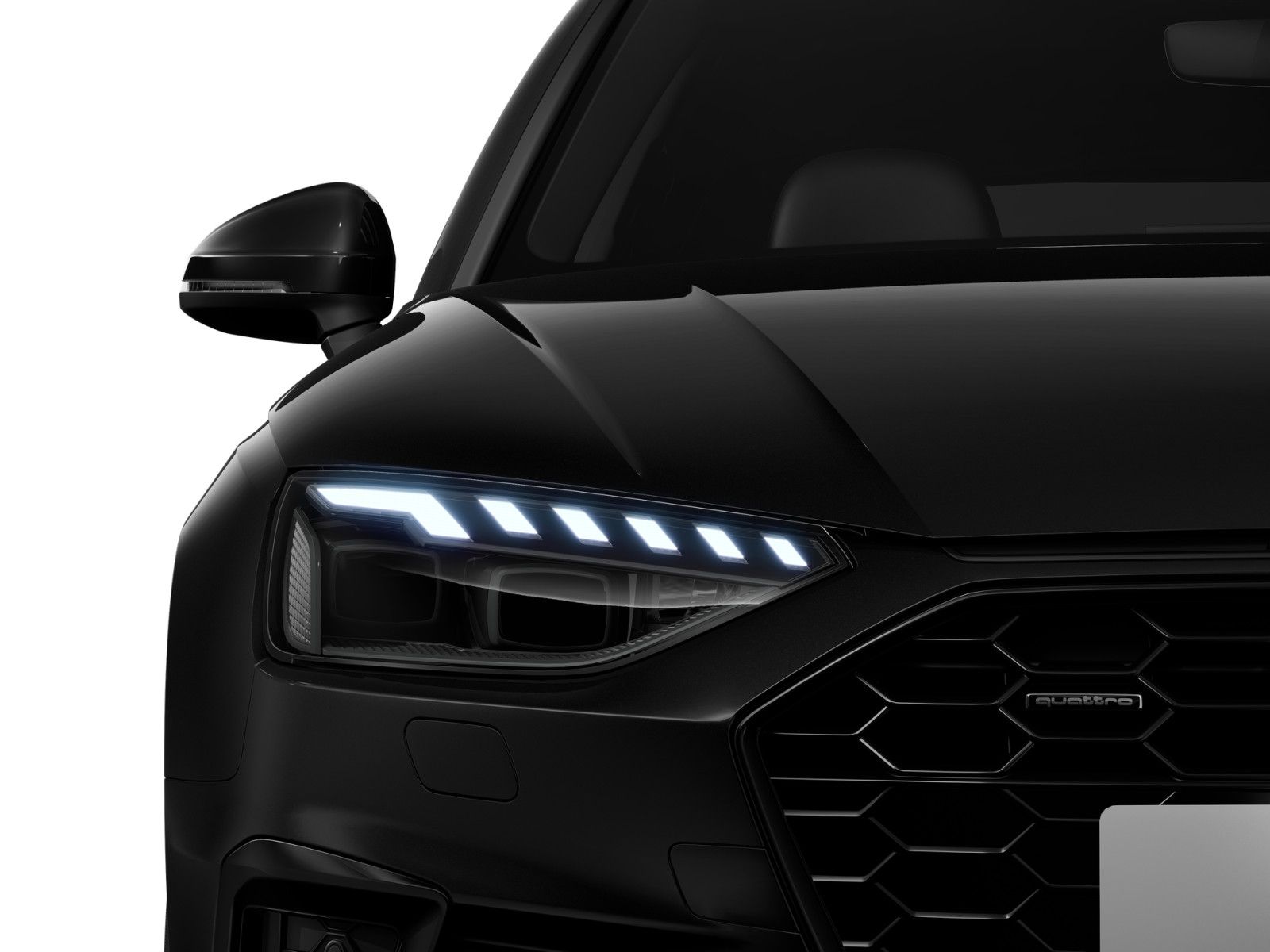 Audi A4 2025 г. Чёрный, пробег 9990 км