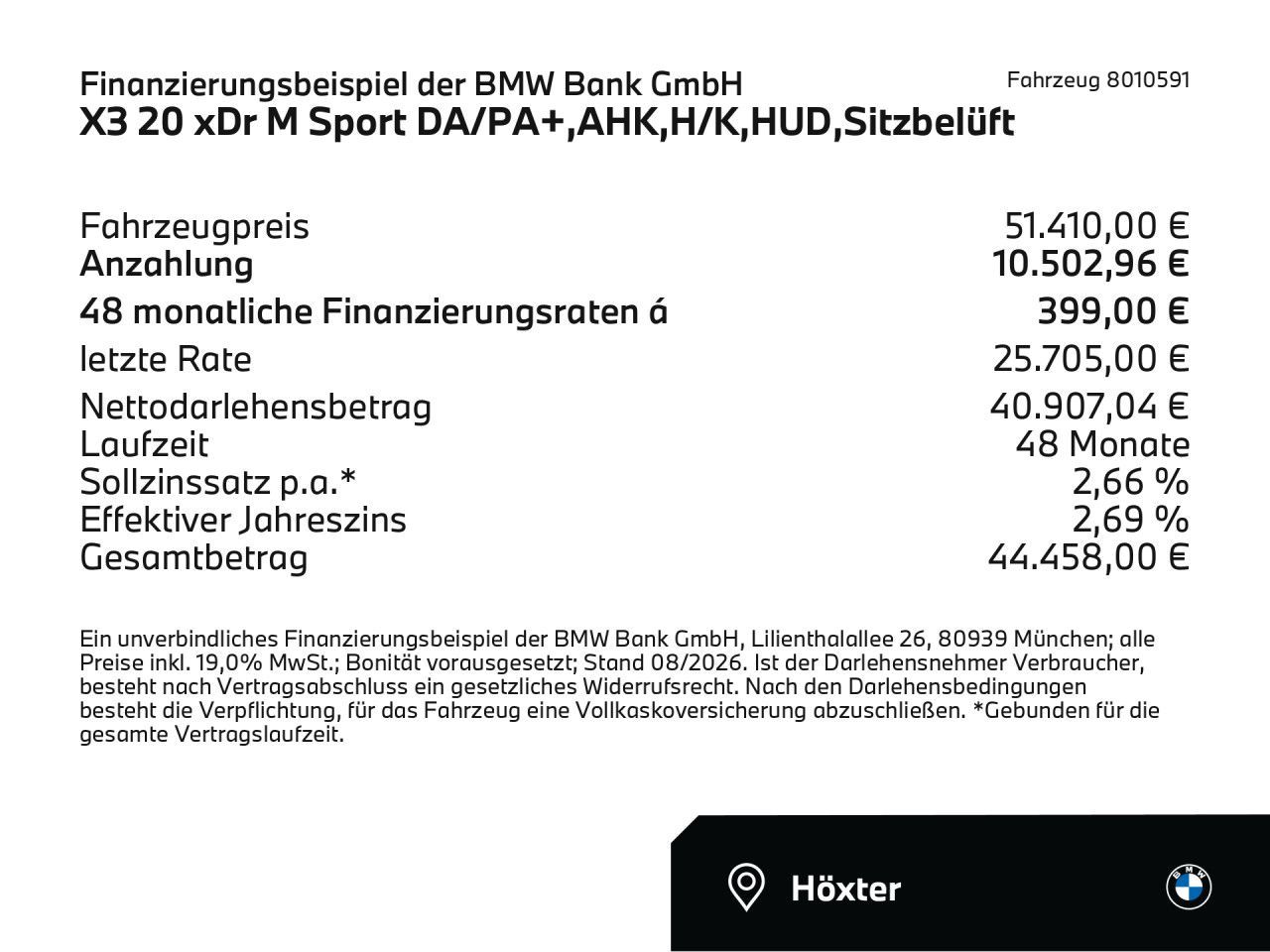 BMW X3 2025 г. Чёрный, пробег 14221 км