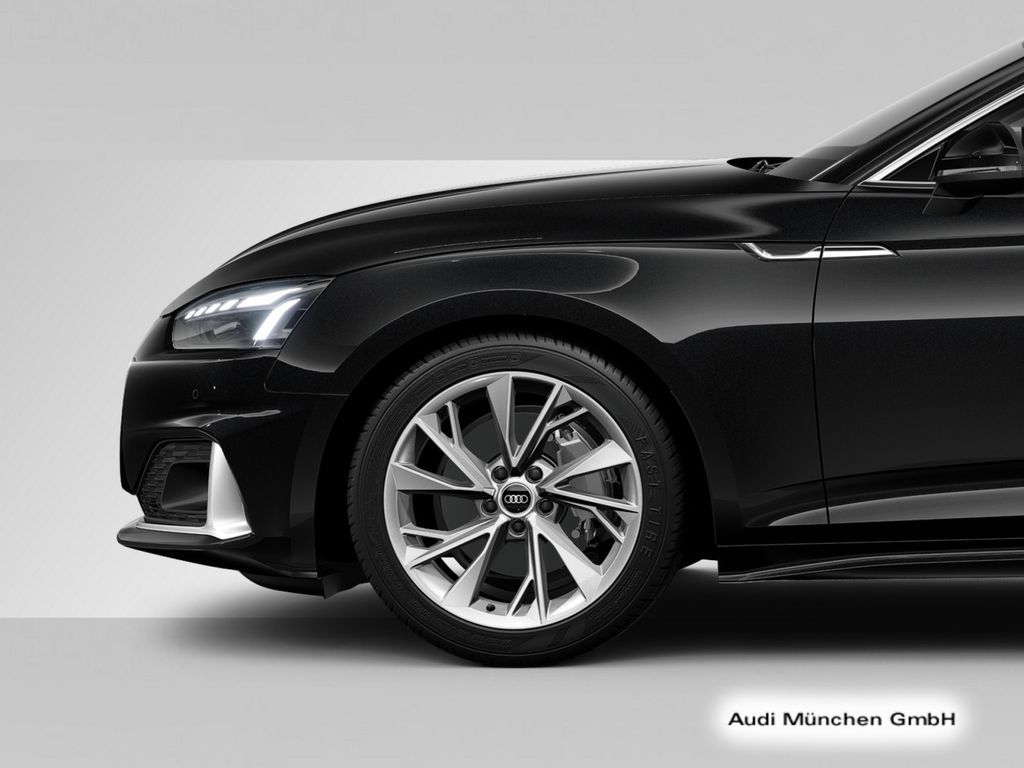 Audi A5 2024 г. Чёрный, пробег 29624 км