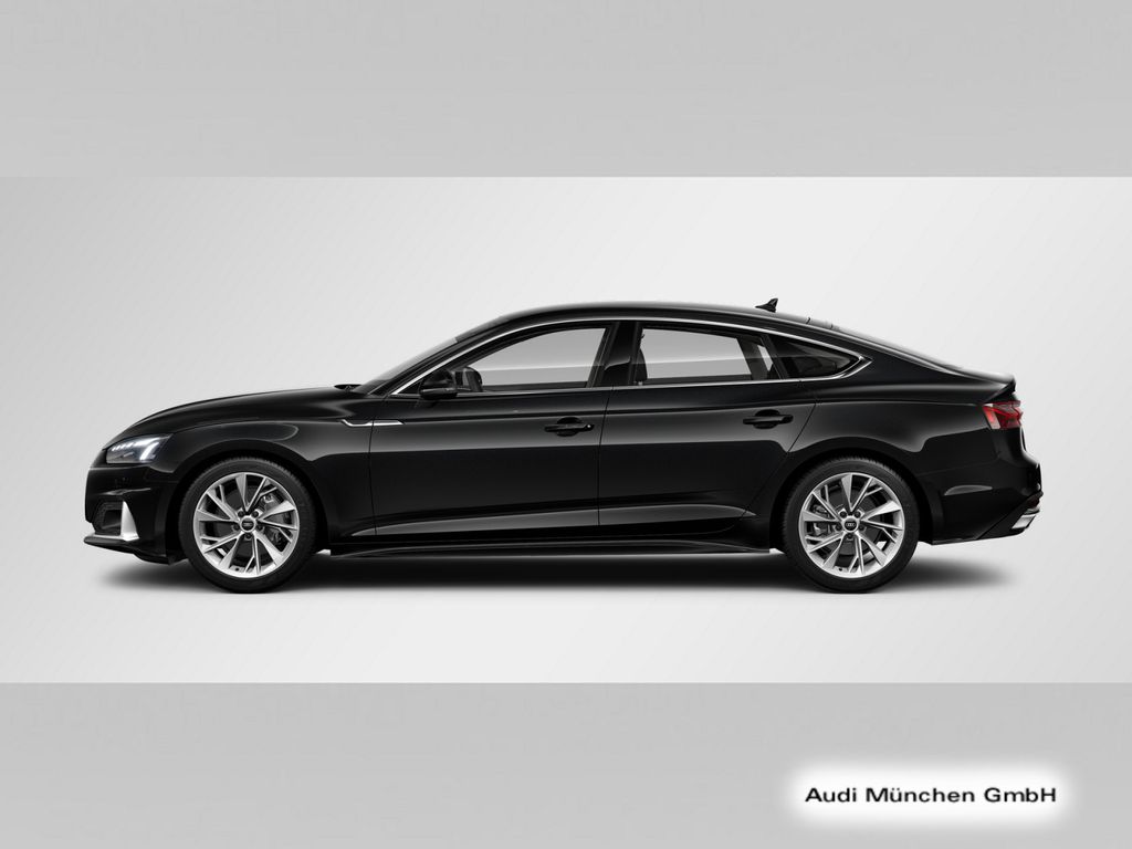 Audi A5 2024 г. Чёрный, пробег 29624 км