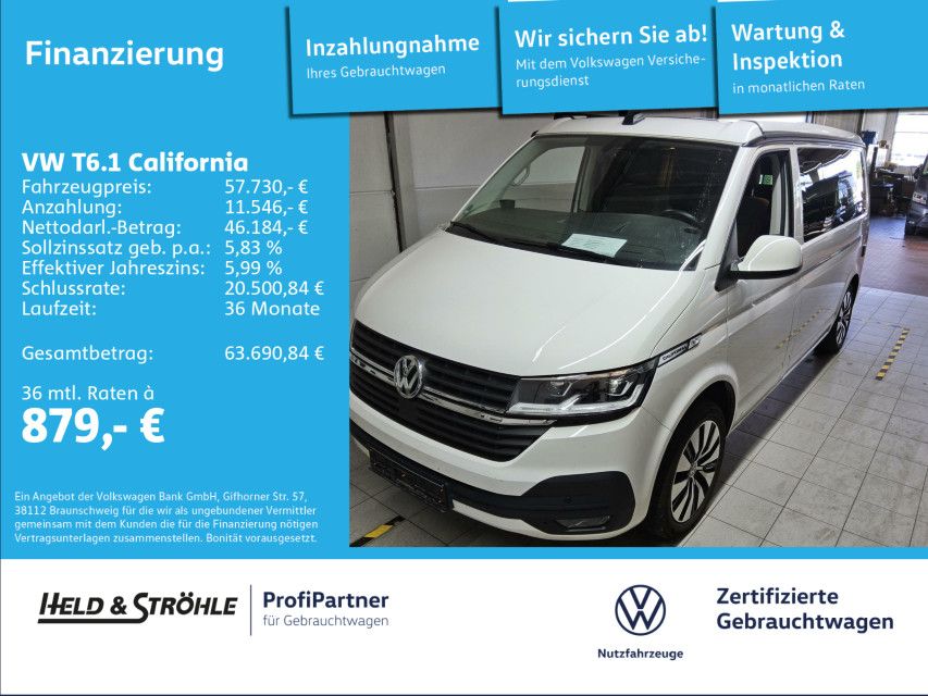 Volkswagen T6 CALIFORNIA 2023 г. Белый, пробег 32818 км