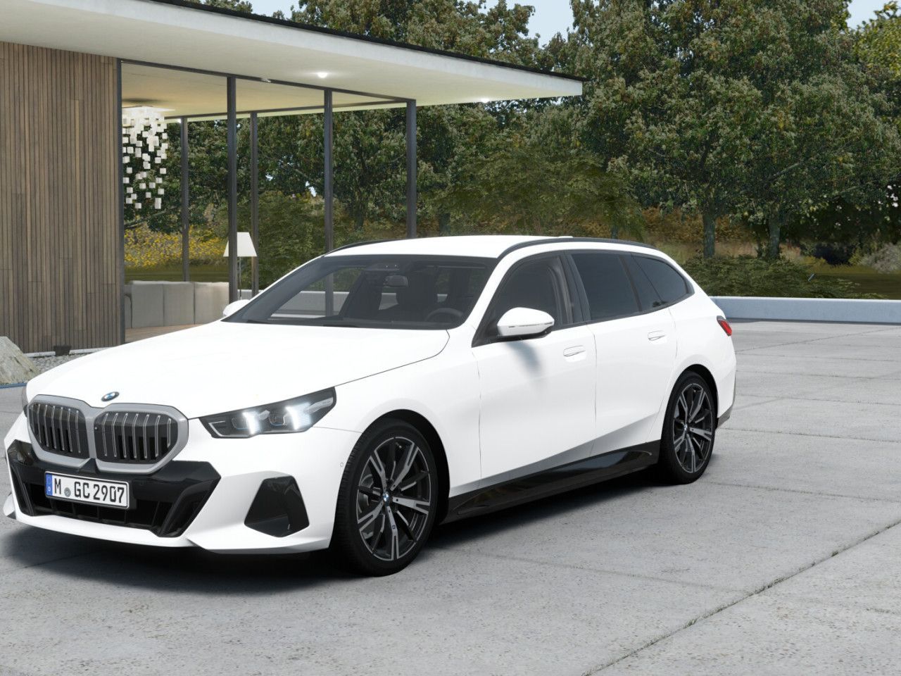 BMW 520 2025 г. Белый, пробег 26830 км