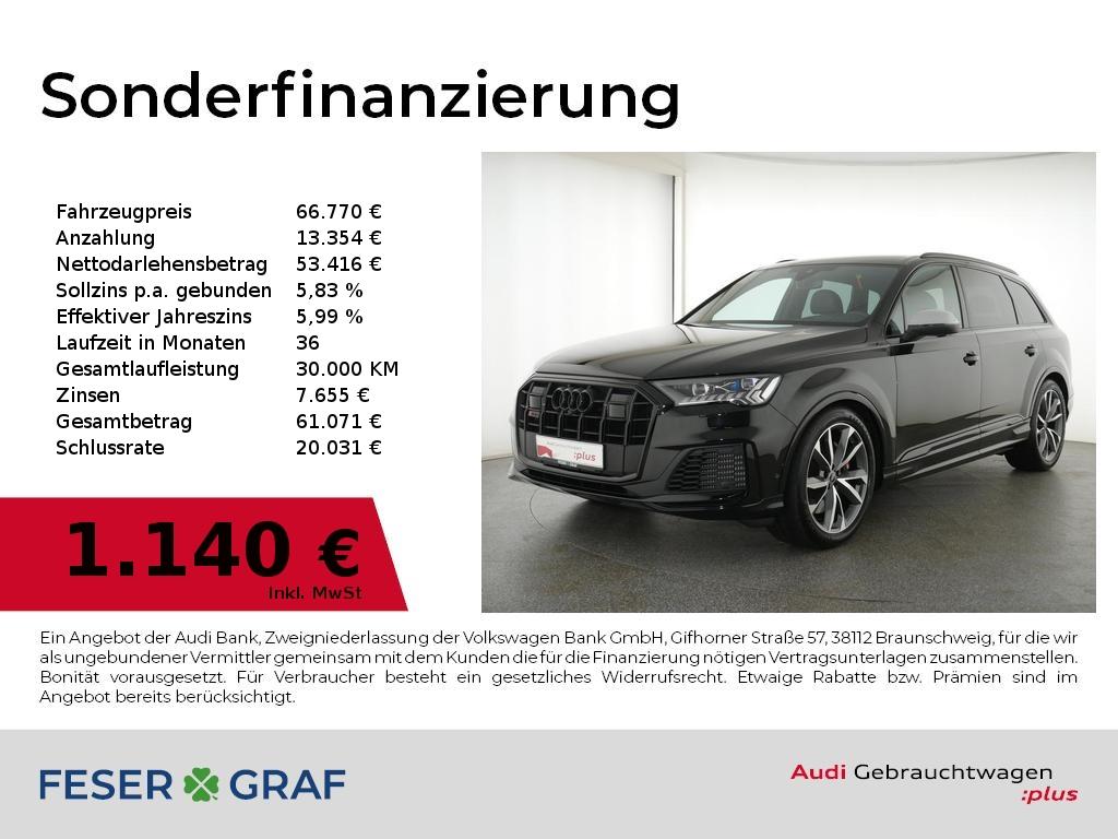 Audi SQ7 2022 г. Чёрный, пробег 33050 км