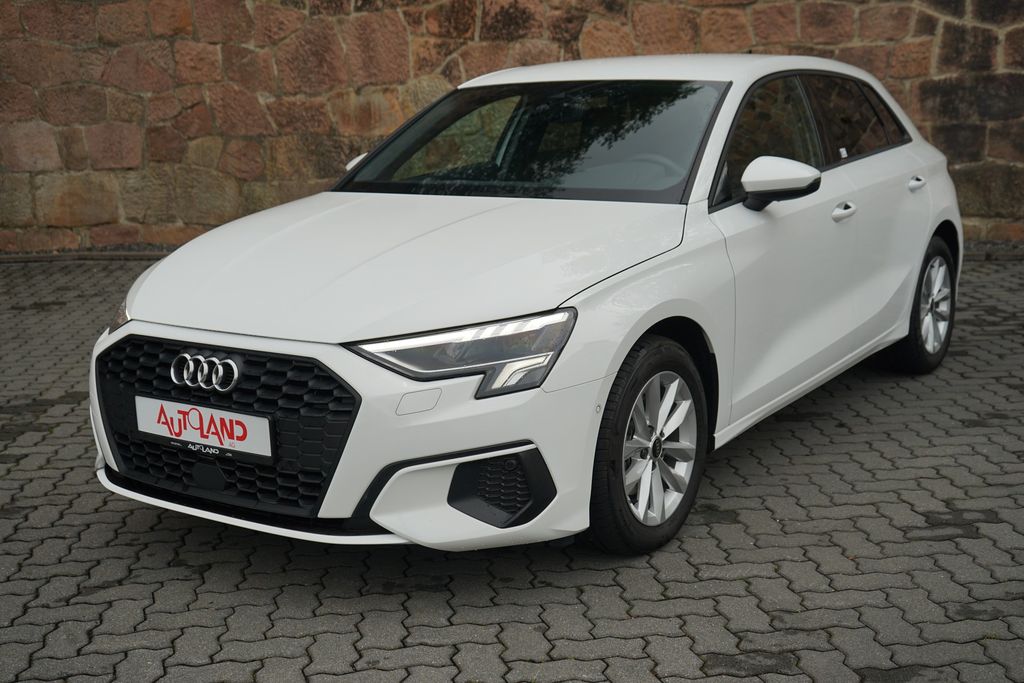 Audi A3 2023 г. Белый, пробег 55866 км
