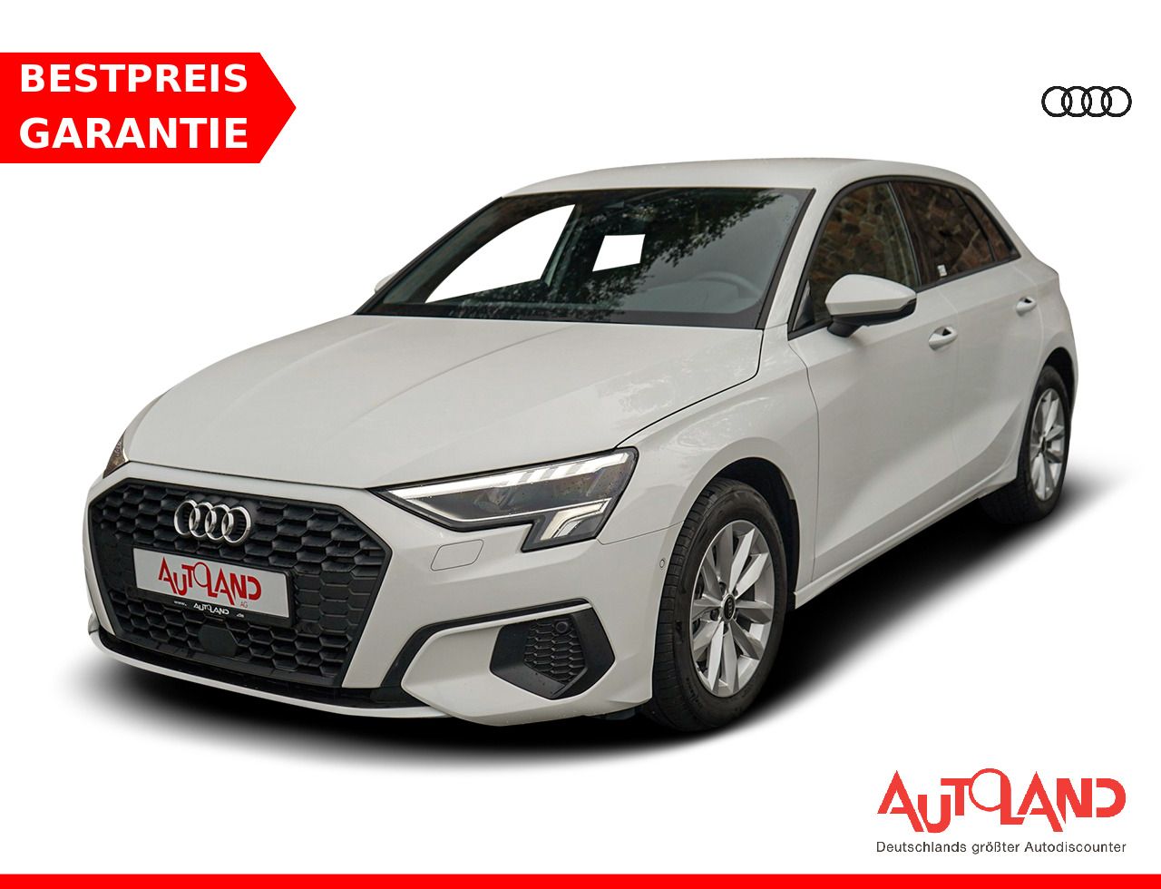 Audi A3 2023 г. Белый, пробег 55866 км