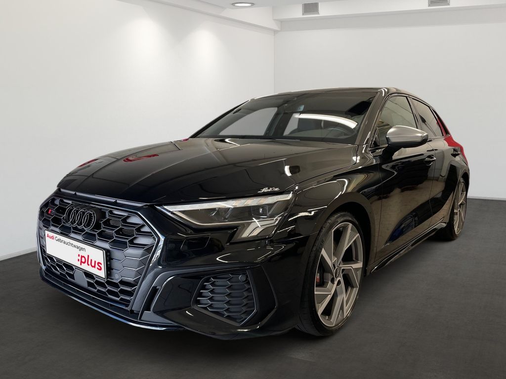 Audi S3 2023 г. Чёрный, пробег 38380 км
