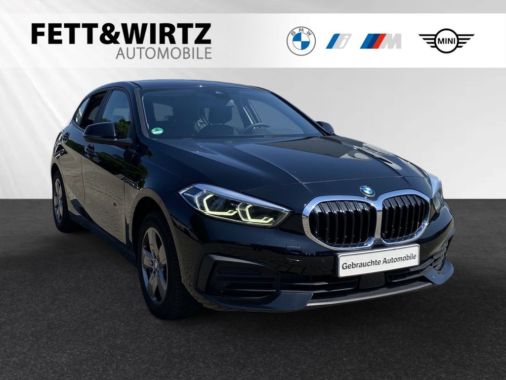 BMW 116 2023 г. Чёрный, пробег 48531 км