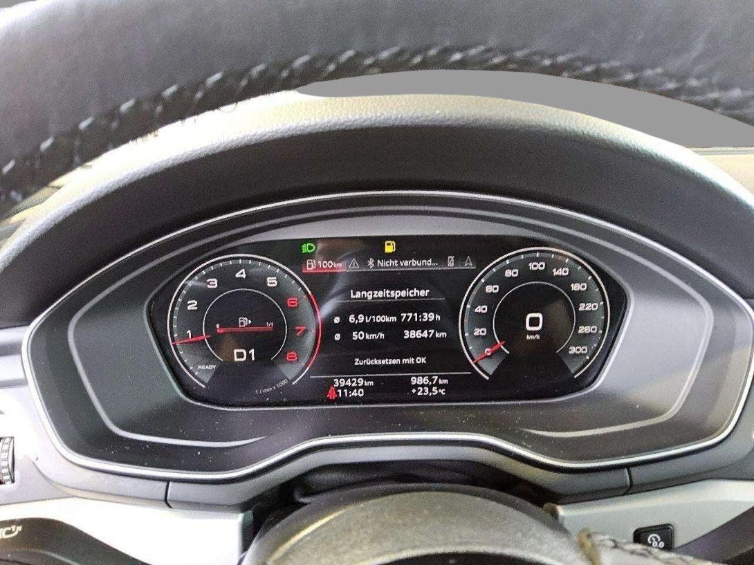 Audi A4 2023 г. Чёрный, пробег 39429 км