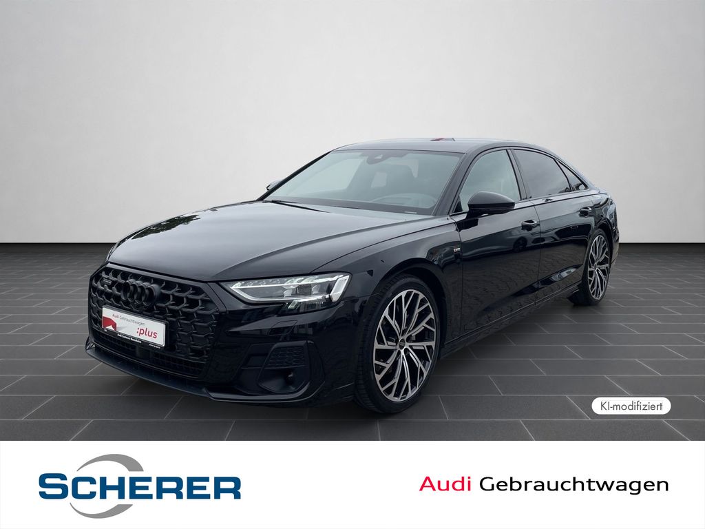 Audi A8 2023 г. Чёрный, пробег 50700 км