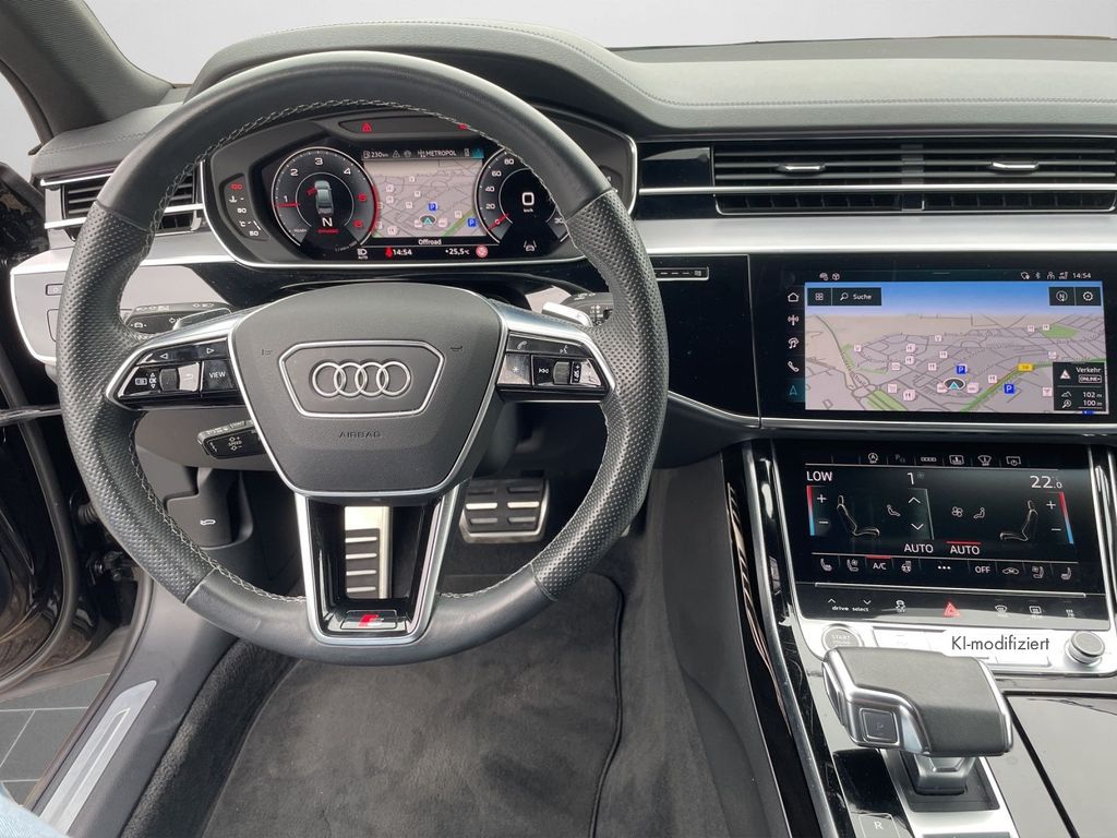 Audi A8 2023 г. Чёрный, пробег 50700 км