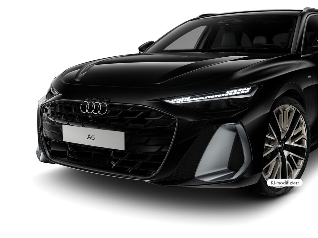 Audi A6 2025 г. Чёрный, пробег 5502 км