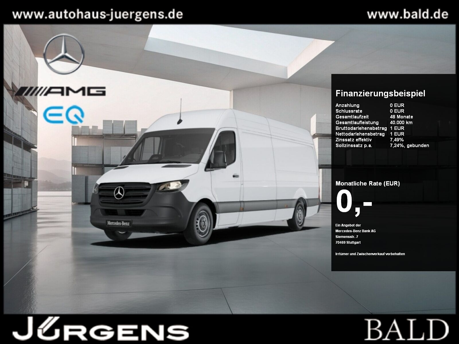 Mercedes-Benz SPRINTER 2025 г. Белый, пробег 32500 км