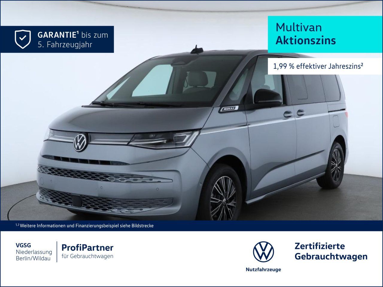 Volkswagen T7 MULTIVAN 2025 г. Серебристый, пробег 10125 км