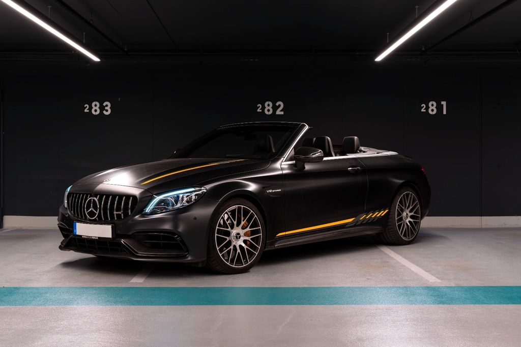 Mercedes-Benz C 63 AMG 2022 г. Чёрный, пробег 43500 км
