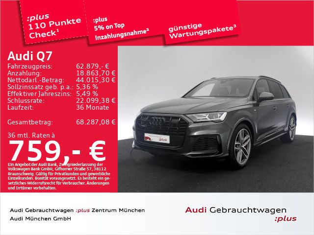 Audi Q7 2022 г. Серый, пробег 49094 км