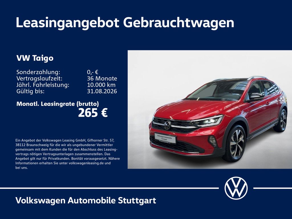 Volkswagen Taigo 2023 г. Красный, пробег 36402 км