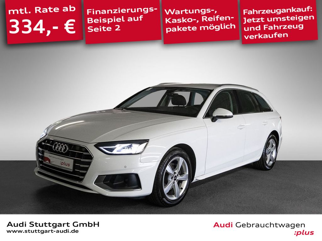 Audi A4 2023 г. Белый, пробег 53404 км