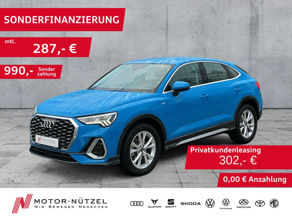 Audi Q3 2022 г. Синий, пробег 31367 км