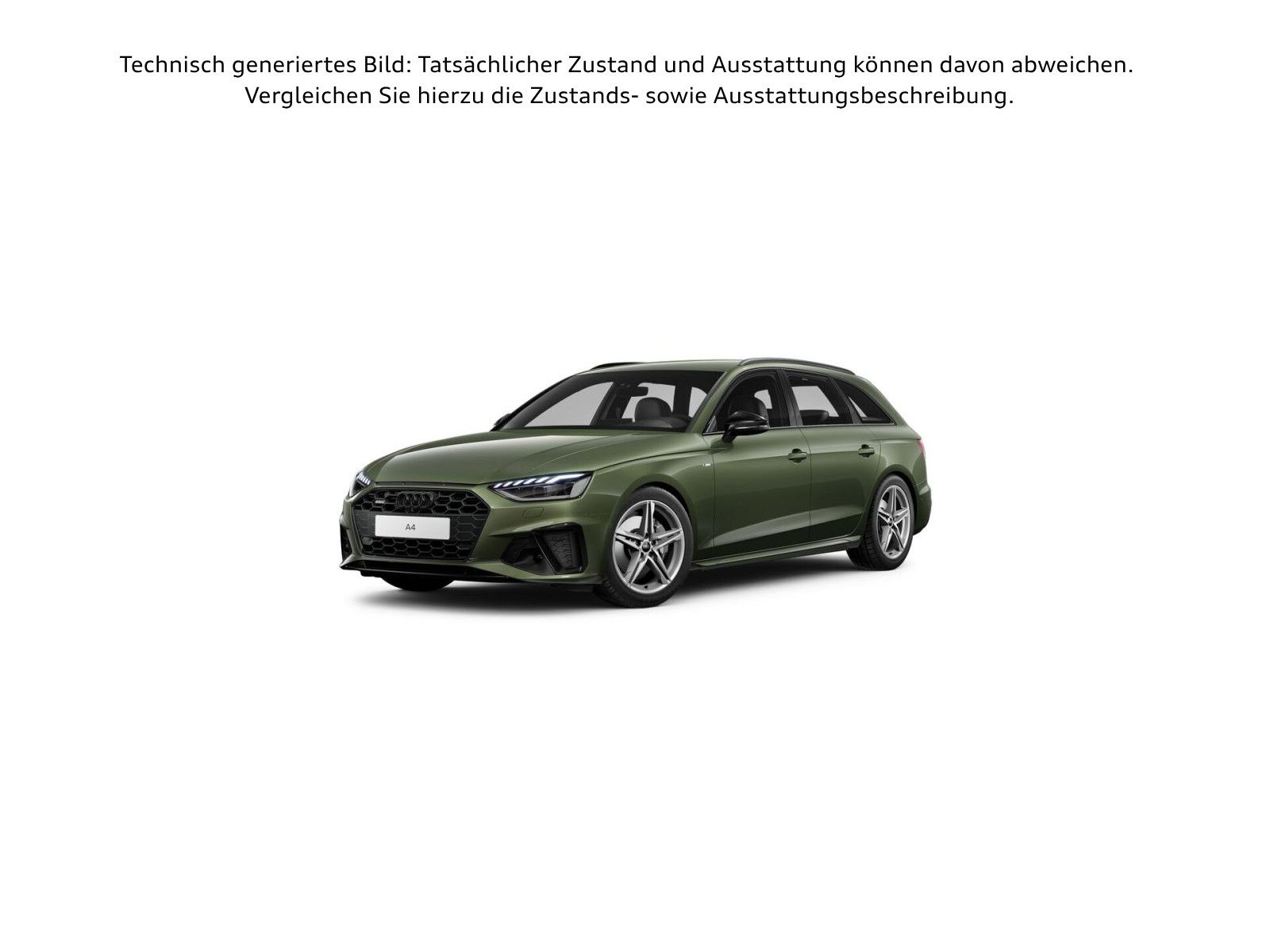 Audi A4 2023 г. Зелёный, пробег 57735 км