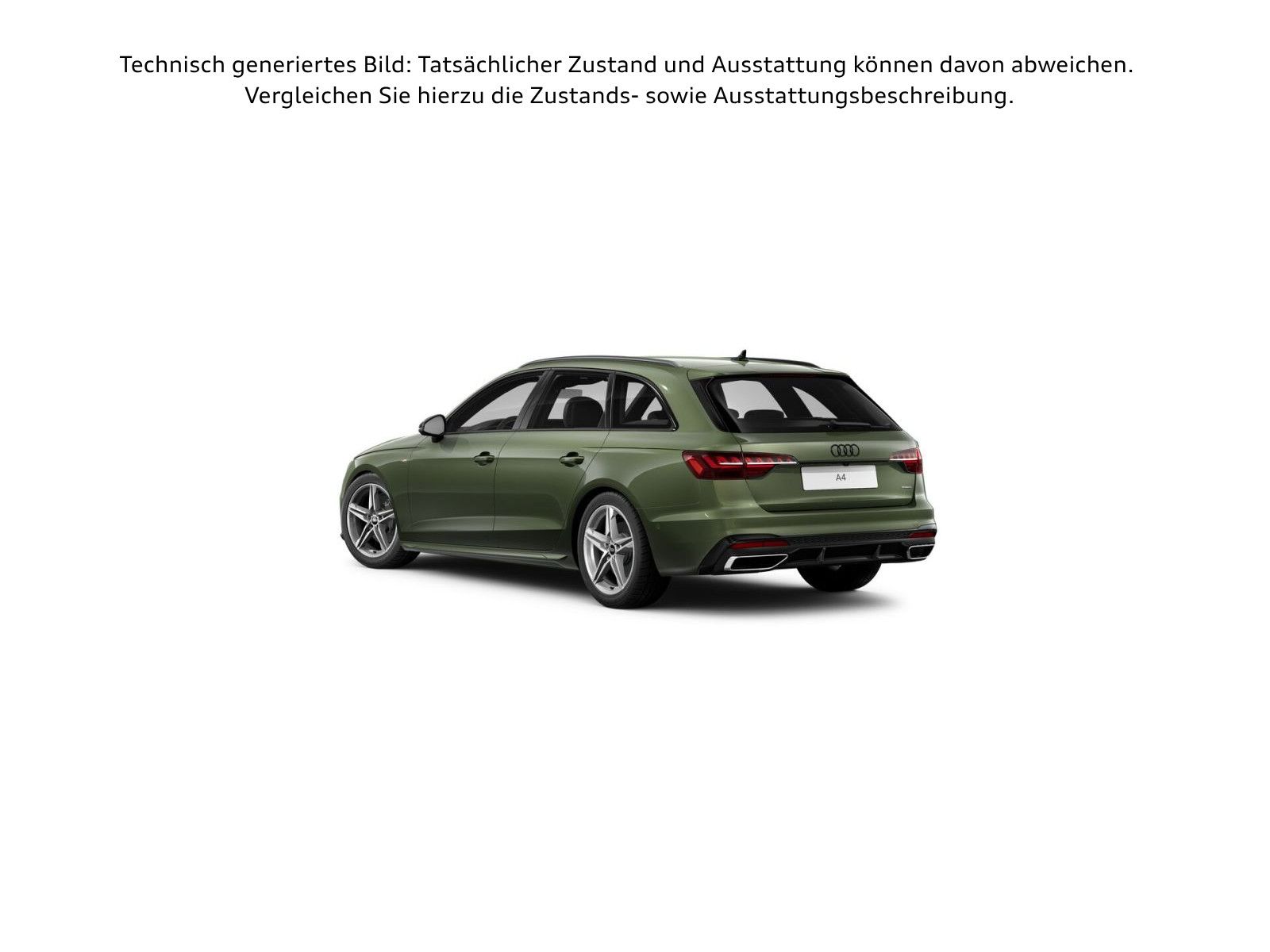 Audi A4 2023 г. Зелёный, пробег 57735 км
