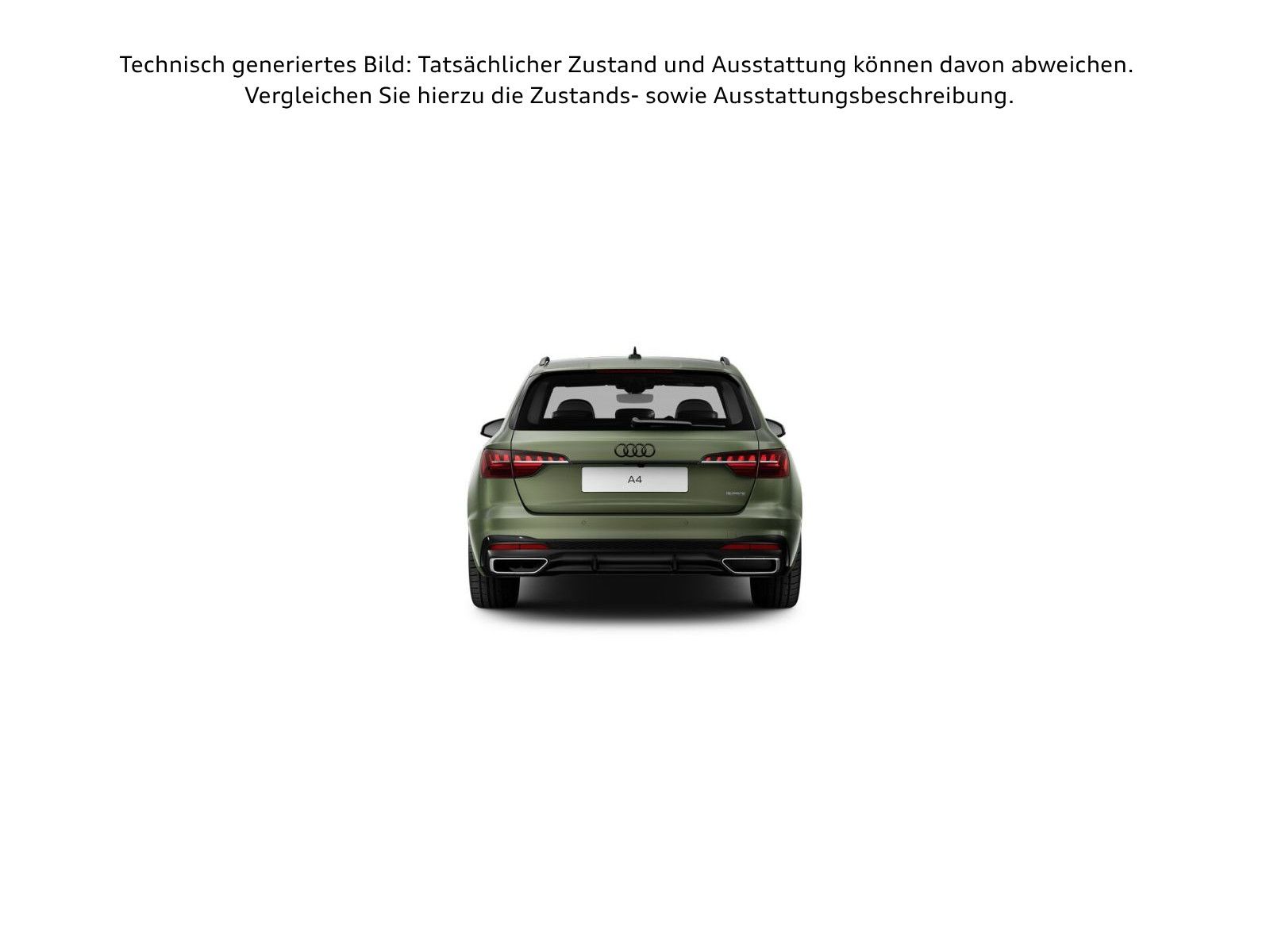 Audi A4 2023 г. Зелёный, пробег 57735 км