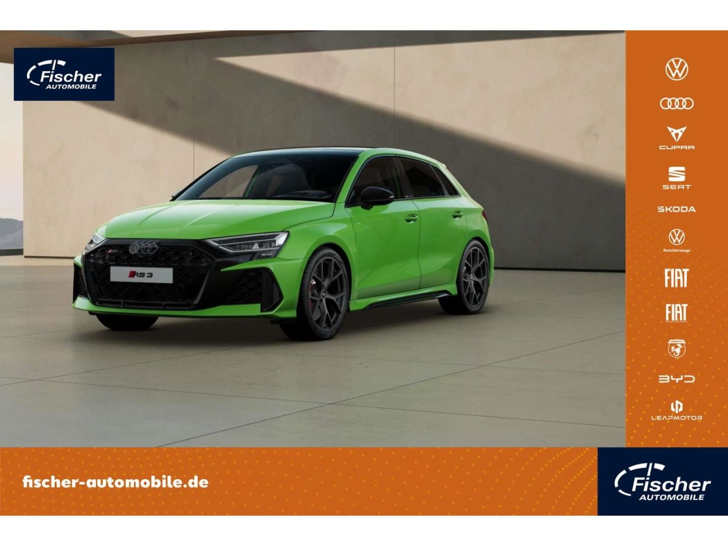 Audi RS3 2025 г. Зелёный, пробег 13204 км