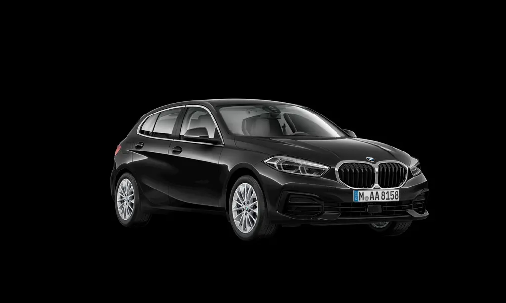 BMW 118 2023 г. Чёрный, пробег 44400 км