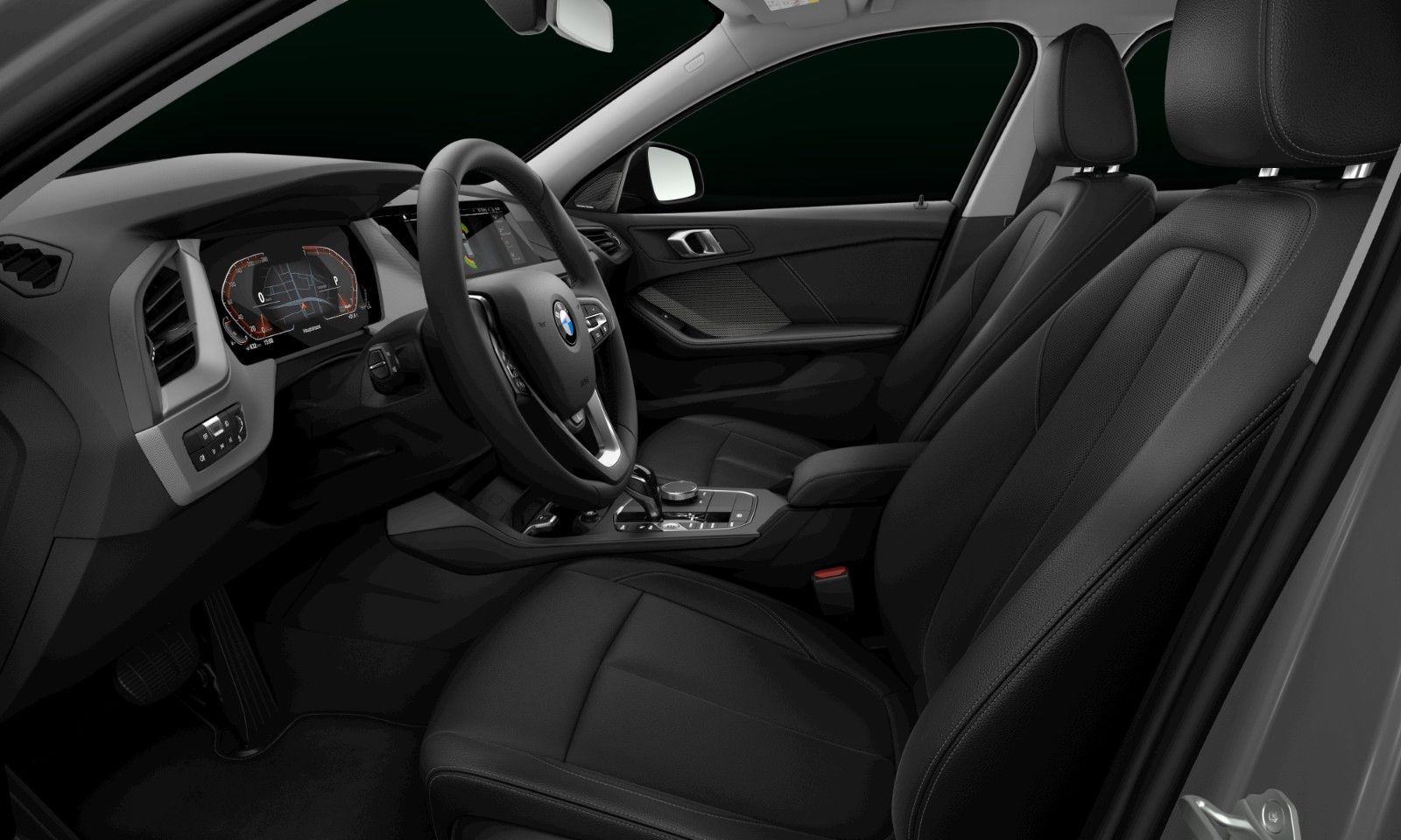BMW 118 2023 г. Чёрный, пробег 44400 км