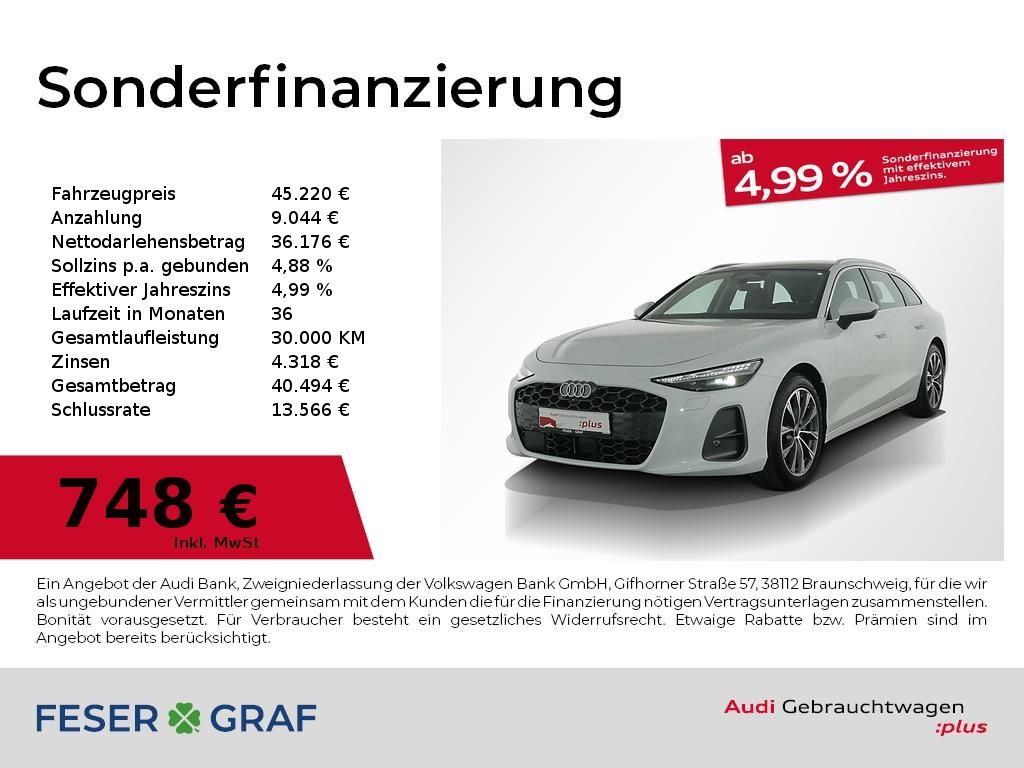 Audi A6 2025 г. Белый, пробег 29436 км