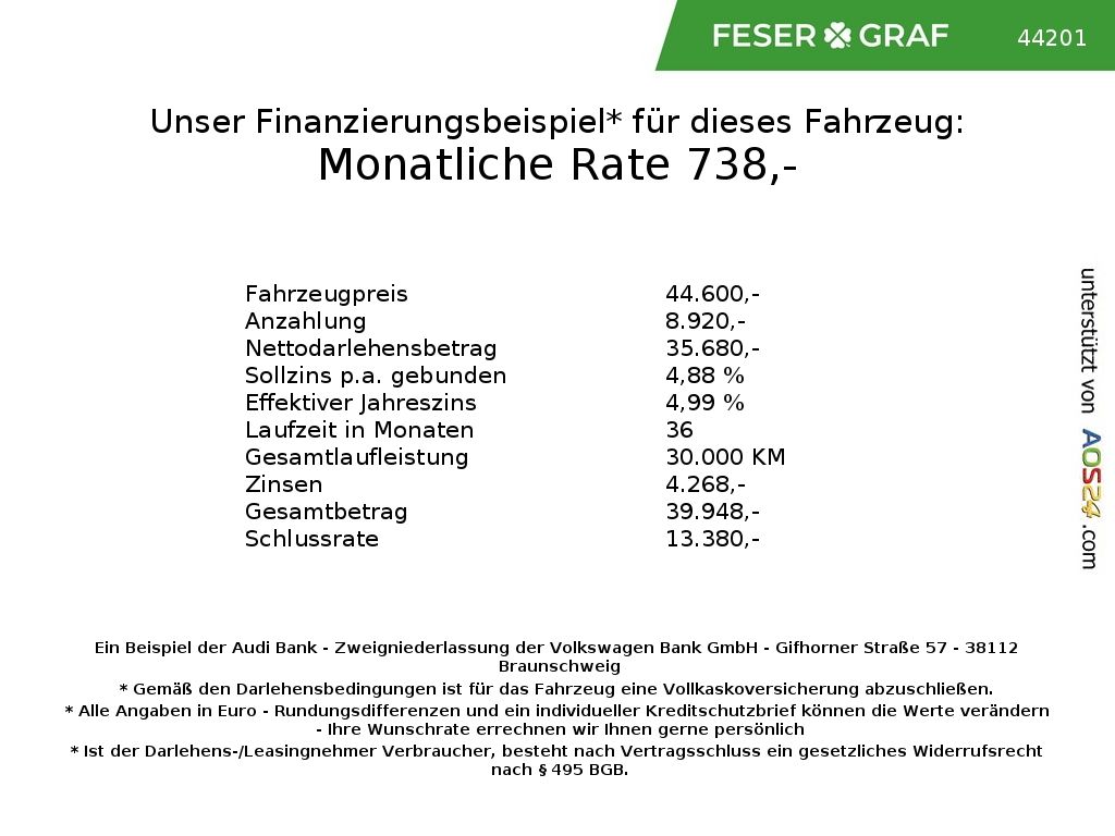 Audi A6 2026 г. Чёрный, пробег 28234 км