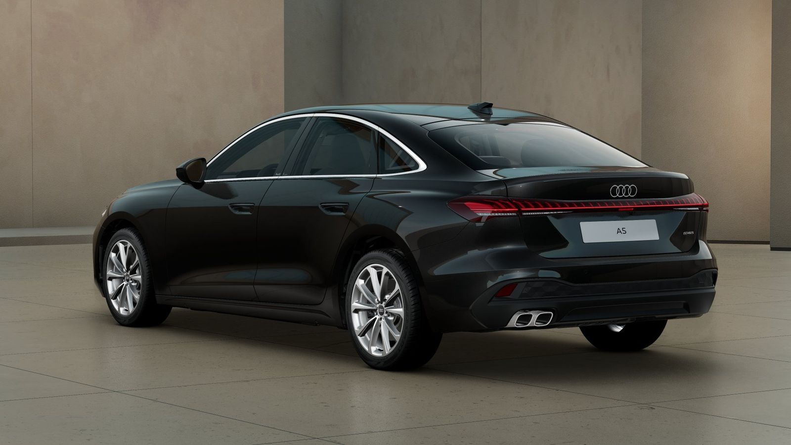 Audi A5 2025 г. Чёрный, пробег 31350 км