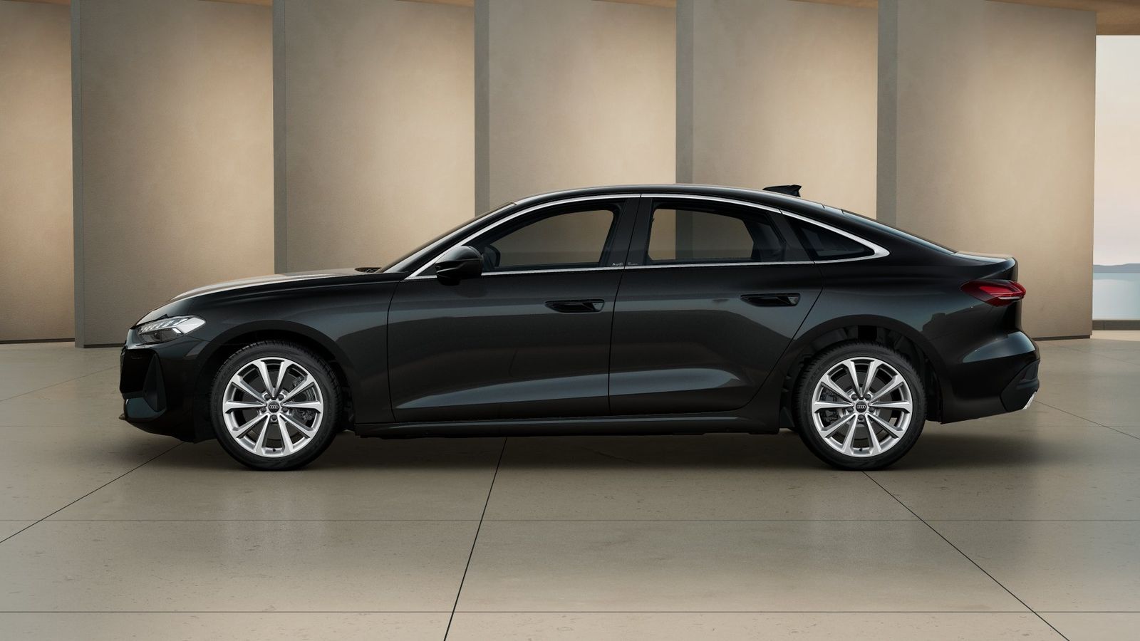 Audi A5 2025 г. Чёрный, пробег 31350 км