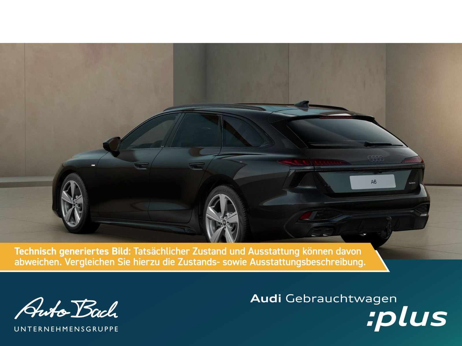 Audi A6 2025 г. Чёрный, пробег 29610 км