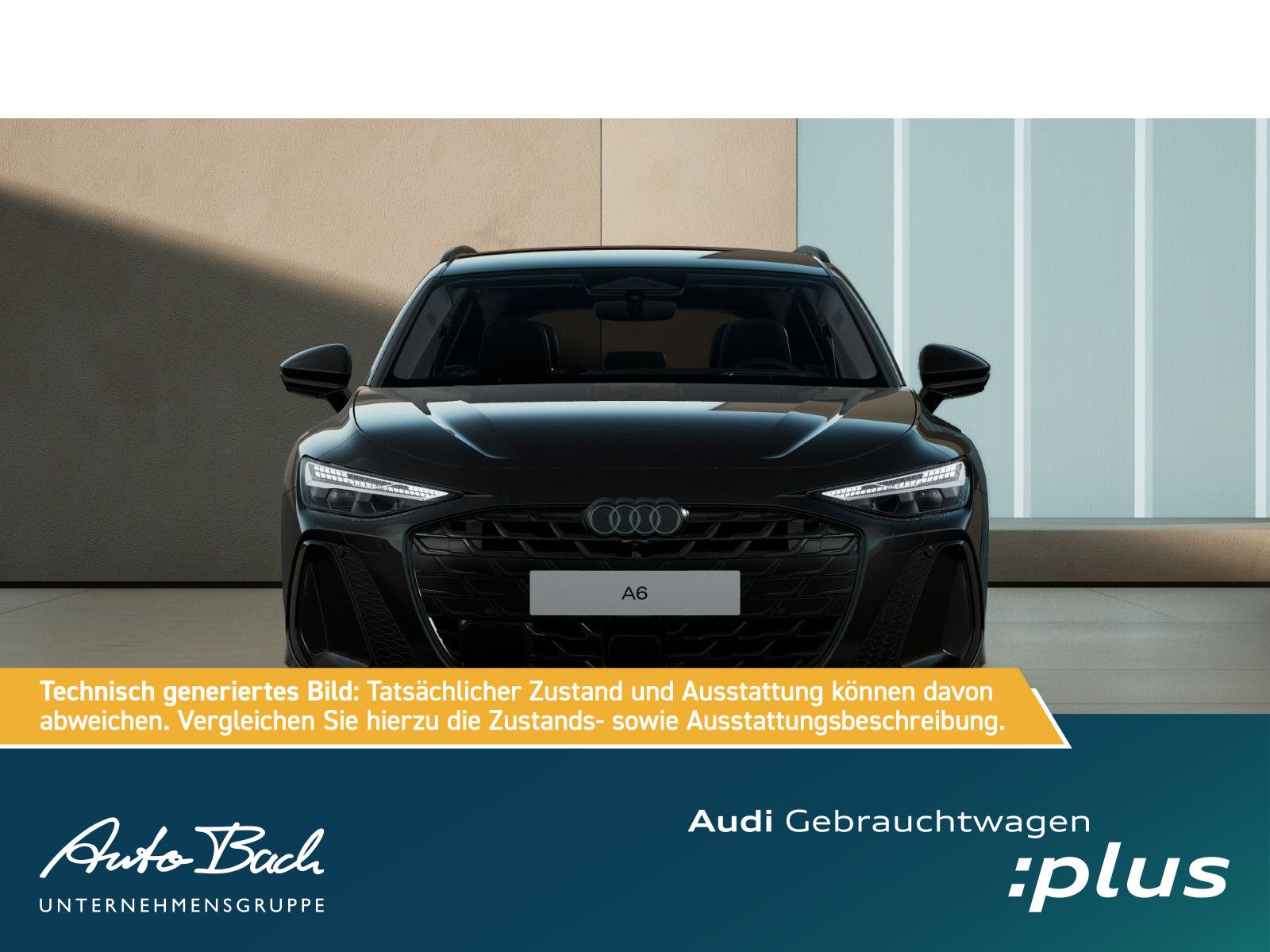 Audi A6 2025 г. Чёрный, пробег 29610 км