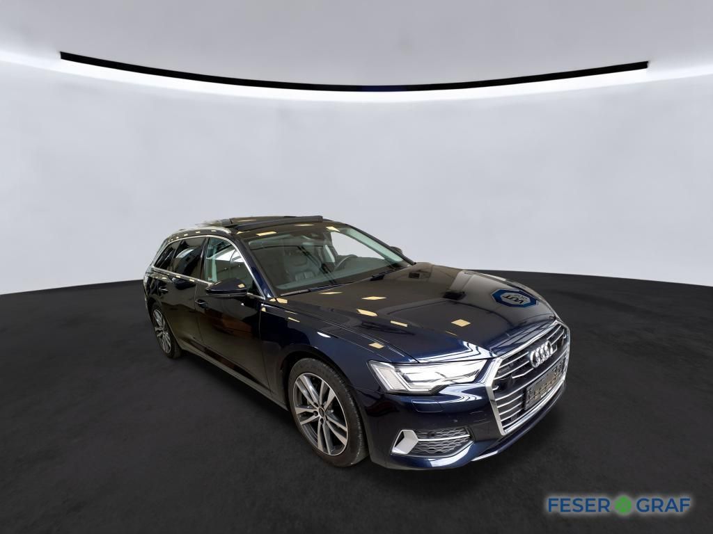 Audi A6 2023 г. Синий, пробег 44750 км