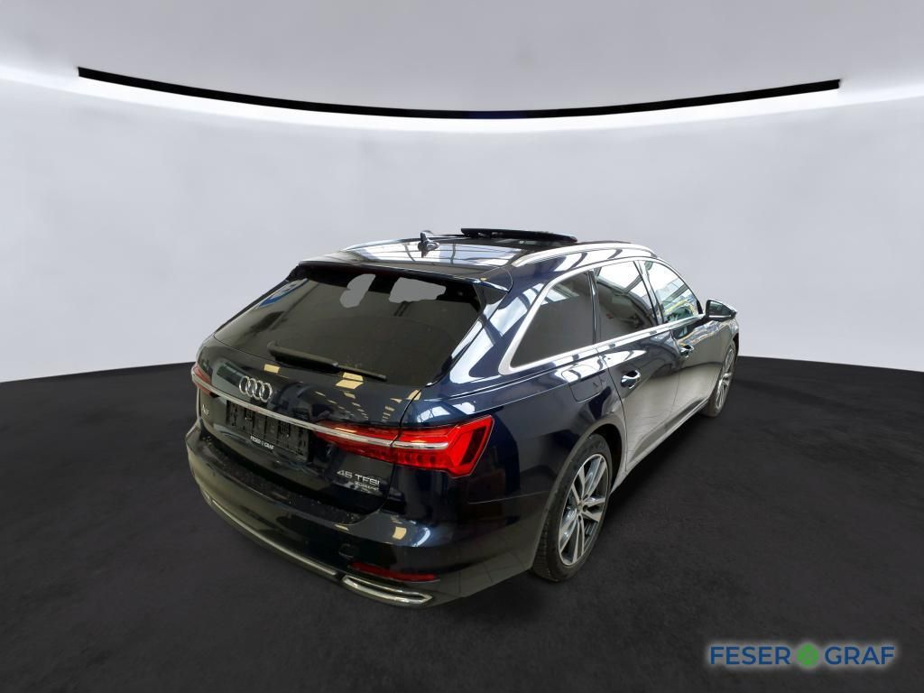 Audi A6 2023 г. Синий, пробег 44750 км