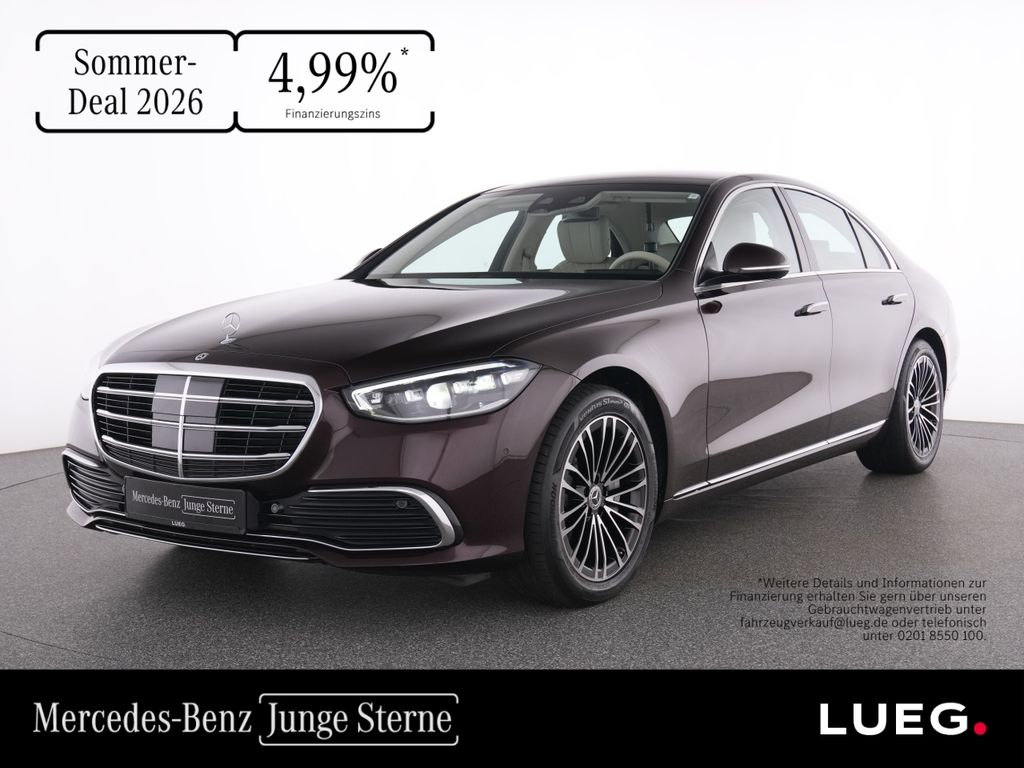 Mercedes-Benz S 450 2022 г. Красный, пробег 27720 км