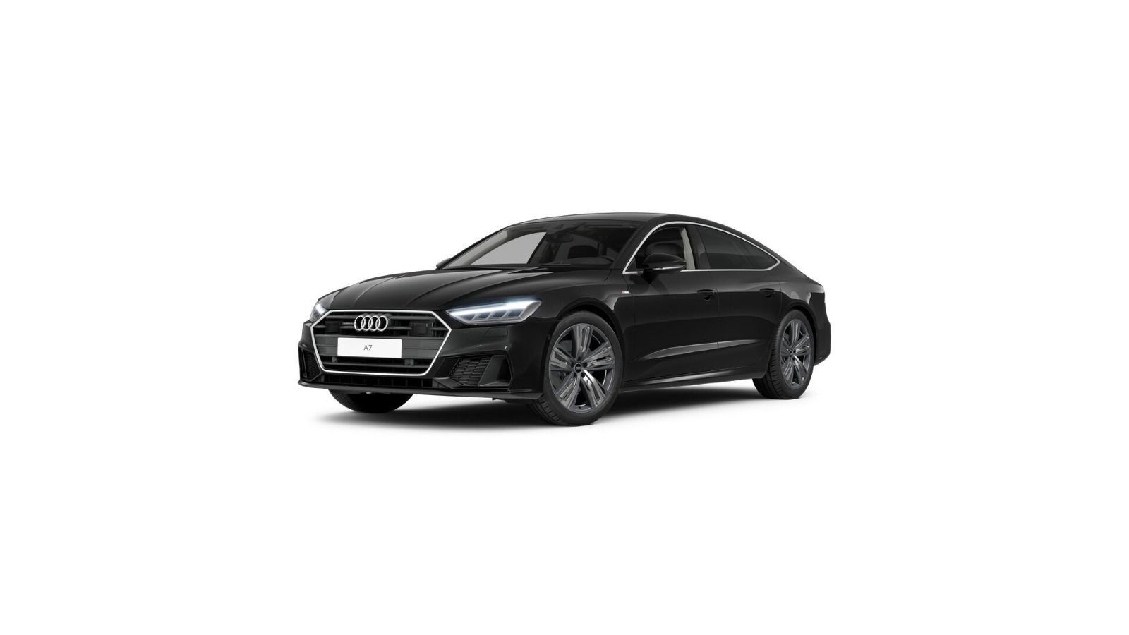 Audi A7 2023 г. Чёрный, пробег 48900 км