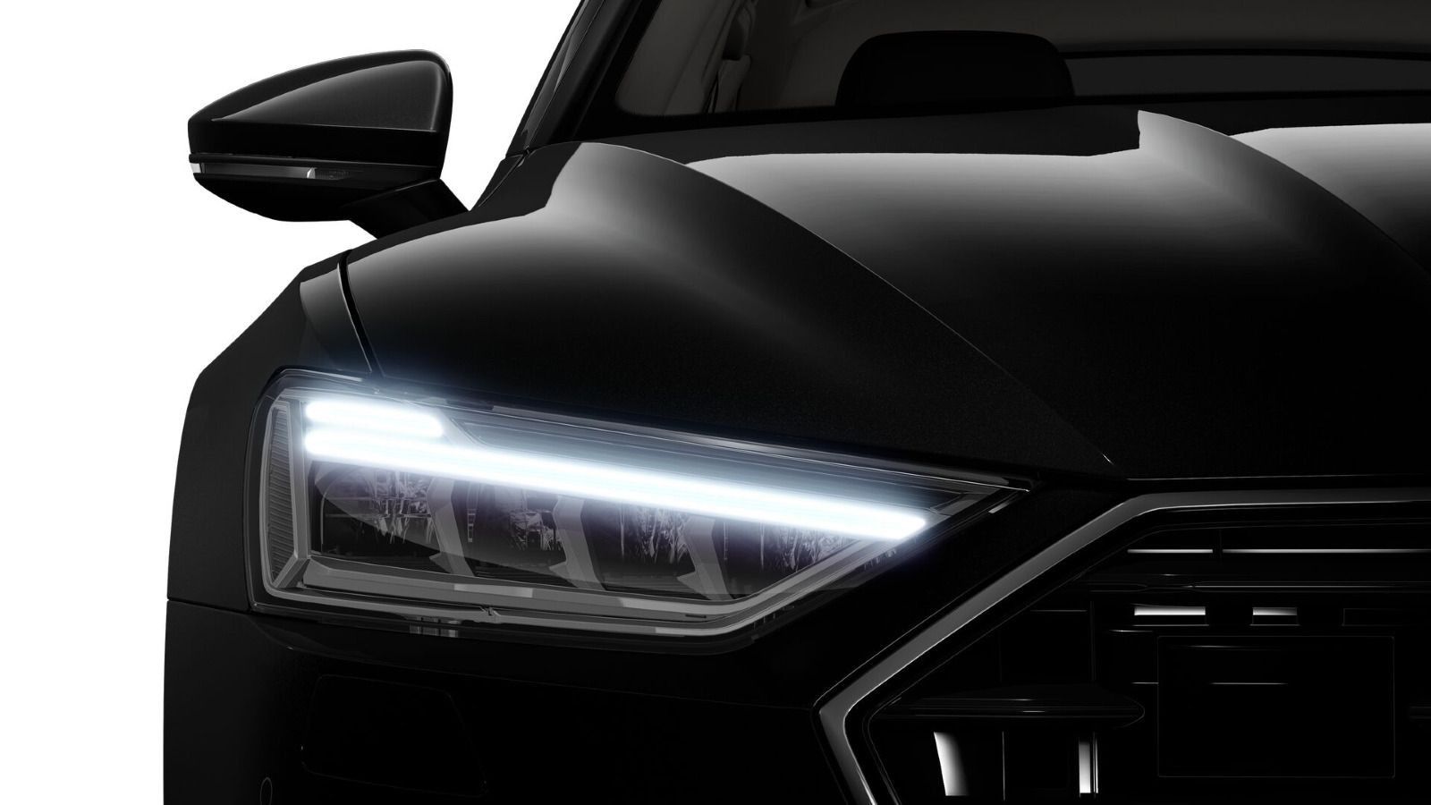 Audi A7 2023 г. Чёрный, пробег 48900 км