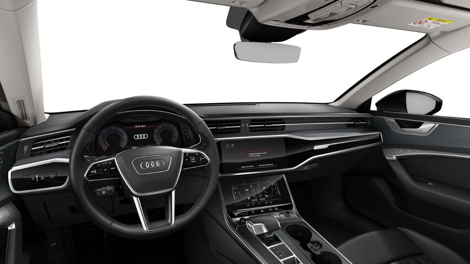 Audi A7 2023 г. Чёрный, пробег 48900 км