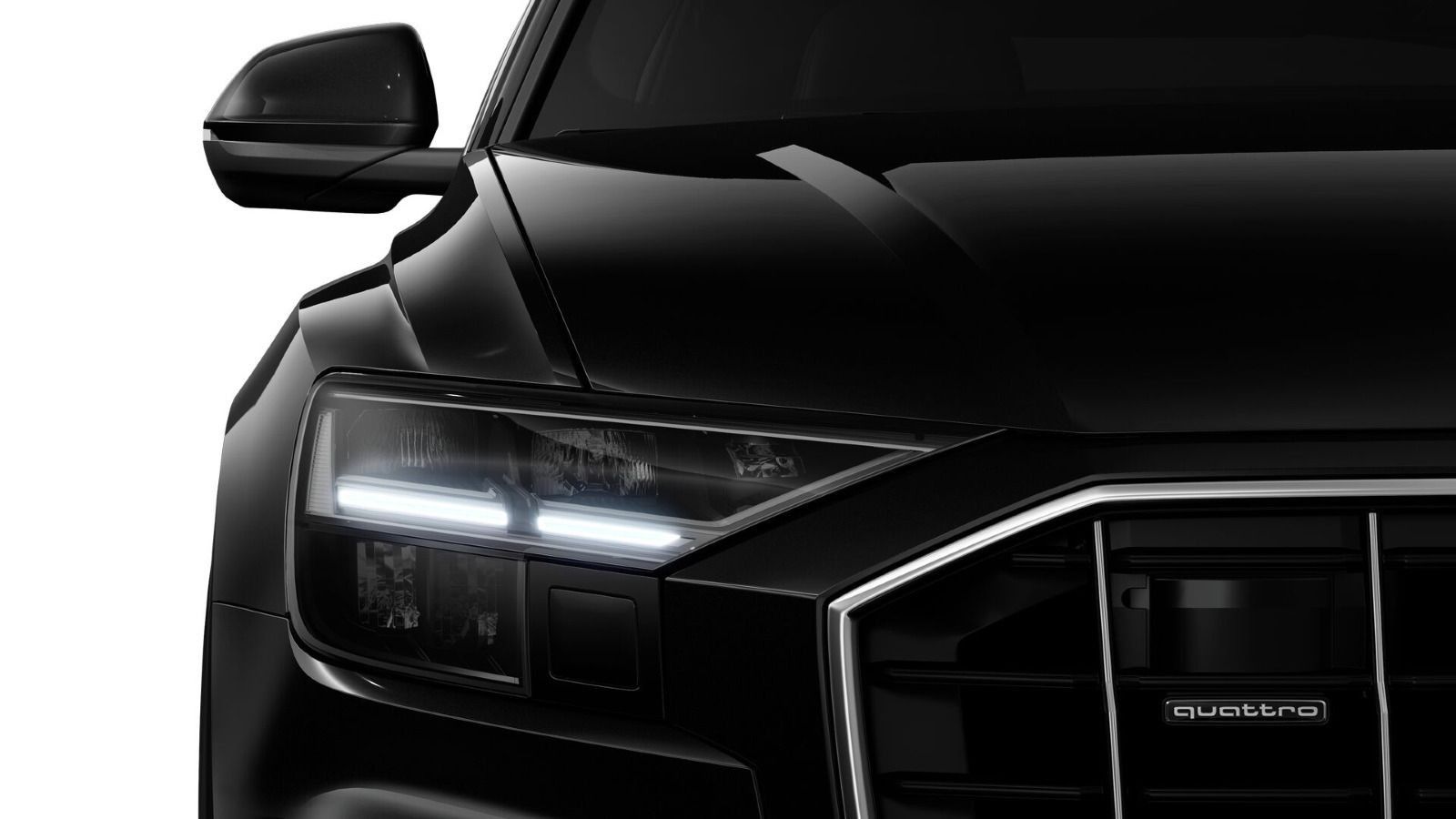 Audi Q8 2023 г. Чёрный, пробег 42500 км