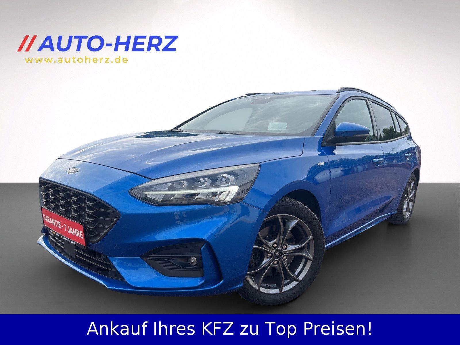 Ford Focus 2021 г. Синий, пробег 49597 км