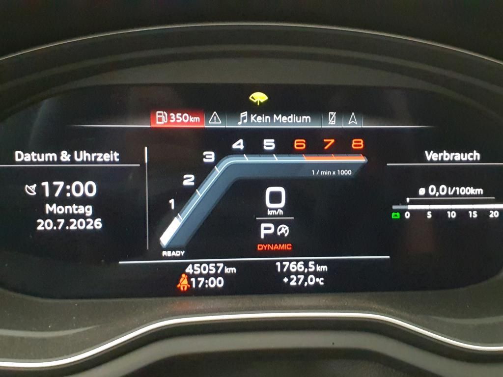 Audi A5 2023 г. Чёрный, пробег 45057 км