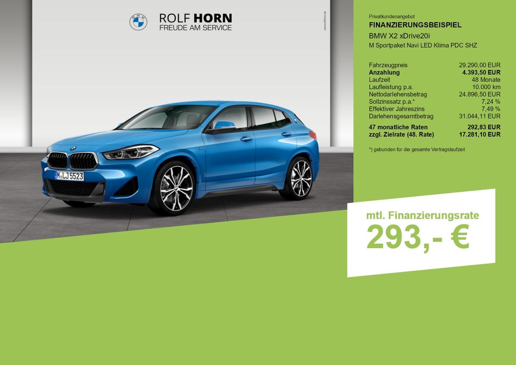 BMW X2 2022 г. Синий, пробег 33654 км