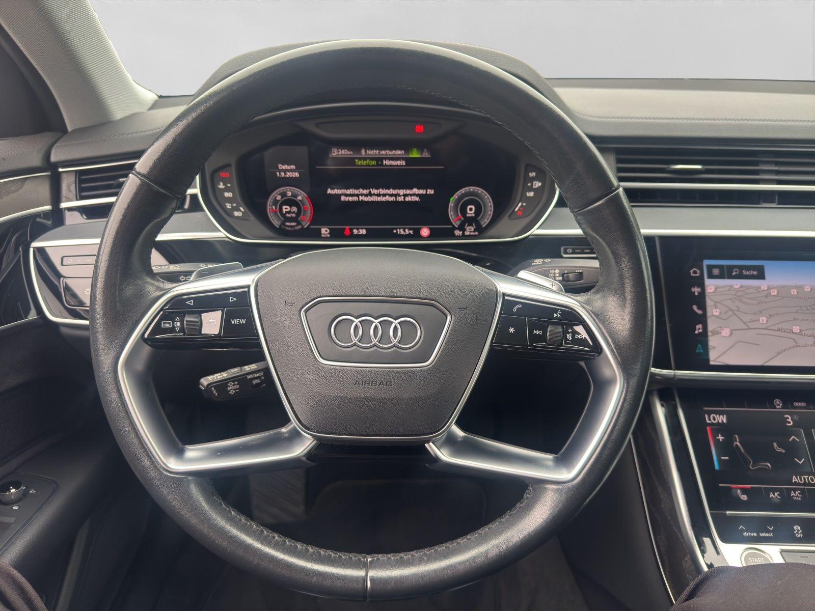 Audi A8 2023 г. Чёрный, пробег 32233 км