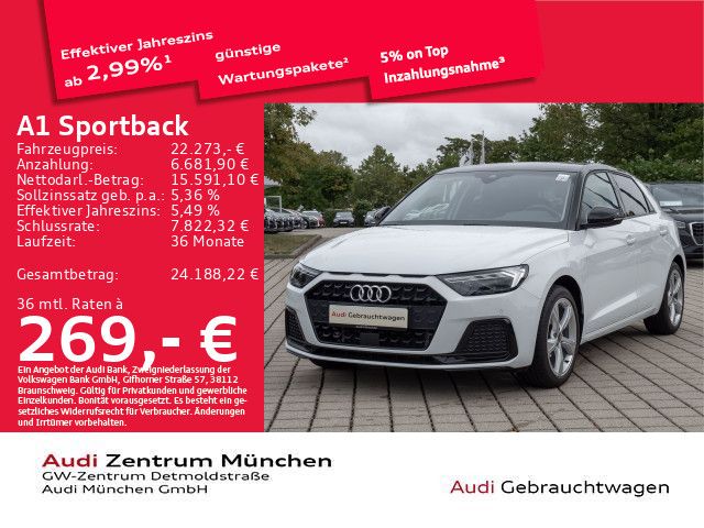 Audi A1 2023 г. Белый, пробег 23520 км